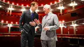 Sam Heughan welcomed Prince Charles to RCS.