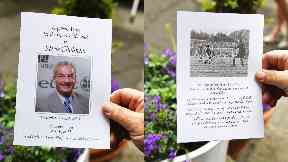 The funeral order of service.