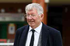 Mourning: Sir Alex Ferguson.