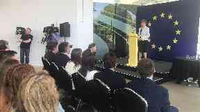 SNP: Nicola Sturgeon launched party's campaign on Thursday.
