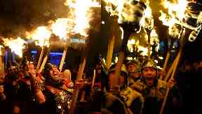 Up Helly Aa: Only men can take part in the event.