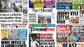 Read all about it: Front page news across Scotland on Wednesday.