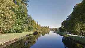 Crinan Canal: The man is yet to be identified.