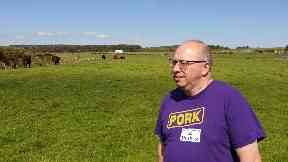 Speaking out: Farmer Kevin Gilbert suffers from depression.