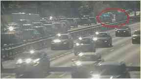 Crach: Four lanes have been closed.