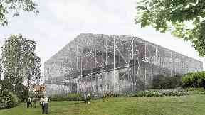 The Hill House: An artist's impression of the completed box.