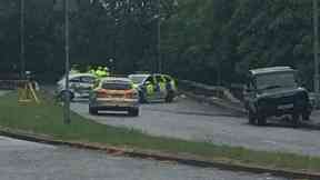 Cordon: A man has been arrested.