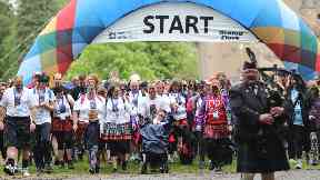 Kiltwalk: More than £800,000 was raised for charity.