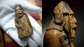 Auction: One of the long-lost Lewis Chessmen.