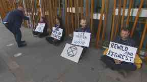 Protest: Holyrood demonstration.