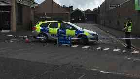 Dundee: Police have cordoned off the road.