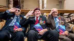 Medal: Leonard Humphry, Eric Tandy and David Livingston received the honour.