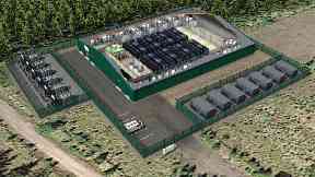Battery: Artist's impression of the facility.