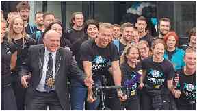 Chris Hoy: Will join the relay for the final stage.