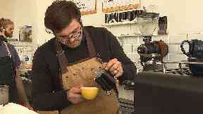 Robi Lambie runs Cairngorm Coffee in Edinburgh, which will soon go cashless.