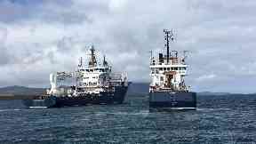 A flotilla of vessels marked the 100th anniversary.