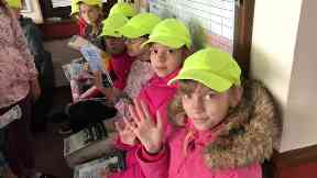 The children enjoy going to the seaside and eating ice cream.
