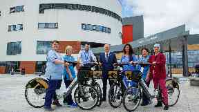 Healthy: The largest electric bike hire scheme in Scotland has been launched.