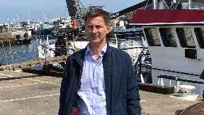 Jeremy Hunt: He was on a visit to Peterhead.