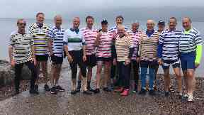 Loch Ness rowers Jock Wishart