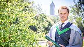 Sam Heughan: The actor receives honorary degree from Stirling University.