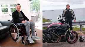 Outlook: Stuart says there is life after a spinal injury.