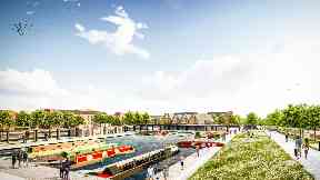 Winchburgh: The new marina will be built on the Union Canal.