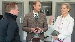Royal visit: The Earl and Countess of Forfar.
