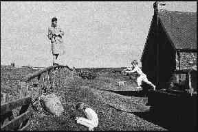 Paul, Stella and James McCartney photographed in Scotland, 1982.
