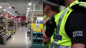 Tesco: Police were called to the store.