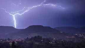 Lightning: Thunderstorms are expected this week.