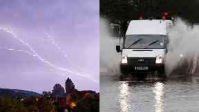 Rain: Weather warnings have been issued.