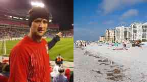 Garry Perks: The 32-year-old was struck by lightning.