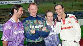 Local boys Wet Wet Wet were proud sponsors of Clydebank.