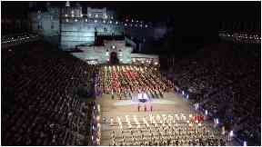 Military tattoo: Draws a nightly crowd of more than 8,000.