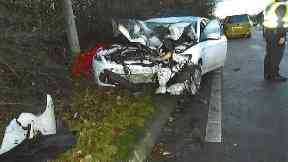 East Kilbride: A motorcyclist died.