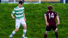 Kieran Tierney attracted attention soon after signing for Celtic as a boy.