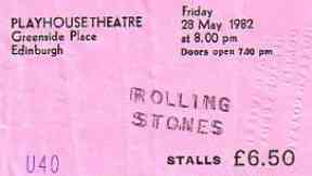 Rolling Stones tickets cost just £6.50 in 1982.