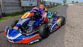 Race: His parents gave him his first go-kart.