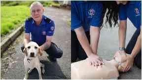 St Andrew's First Aid: Norman Milne used his skills to save his pet dog.
