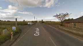 Fatal: The crash happened on the A73 Carlisle Road in Cleland.