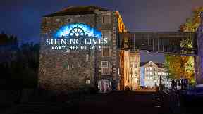 New Lanark: The installation will light up the buildings.