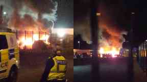 Fire: Emergency services were called.