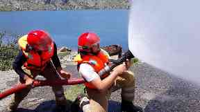 Rescue: The firefighters will use the donated equipment.