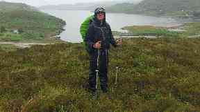 Adventurer: Douglas Sewell completed the Scottish National Trail.