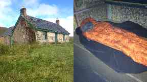 Camping: Mr Sewell stayed over in bothies on his walk.