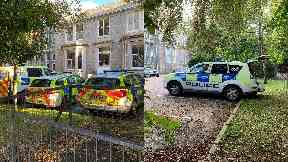 Found: Police used search dogs in their quest to find the girl.