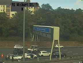 M8: Crash causing delays.