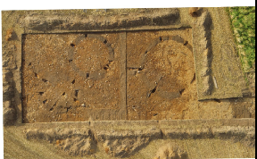 Dig: Aerial view of trench.