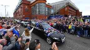 Rangers: The fans were out in full support.